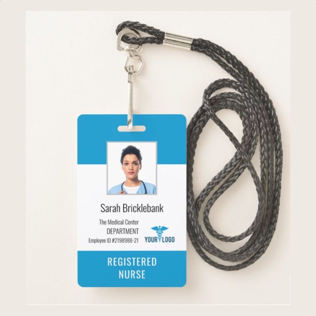 Medical Centre Employee Nurse Photo ID Badge (Creator Uploaded)