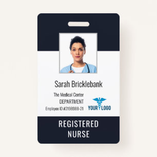 Medical Centre Employee Nurse Photo ID ID Badge