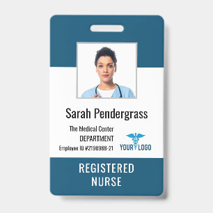 Medical Centre Nurse Employee Photo ID Badge