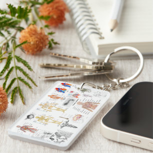 Medical Charts Human Anatomy Diagrams  Key Ring