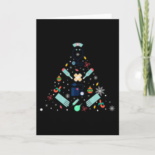 Medical Christmas Tree Gift, Doctors and Nurses Card