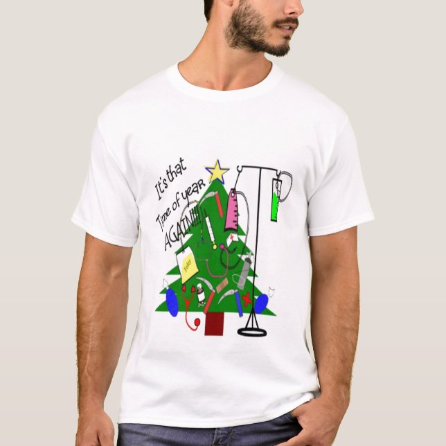 Medical Christmas Tree T-Shirt (Front)