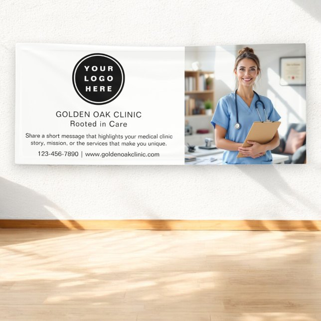 Medical Clinic Health Business Logo Photo Banner (Creator Uploaded)