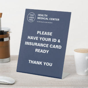 Medical Clinic Healthcare Custom Logo Insurance Pedestal Sign