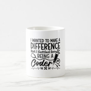 Medical Coder Being A Coder ICD Programmer Coding Coffee Mug