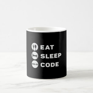 Medical Coder Eat Sleep Code Coding ICD Programmer Coffee Mug