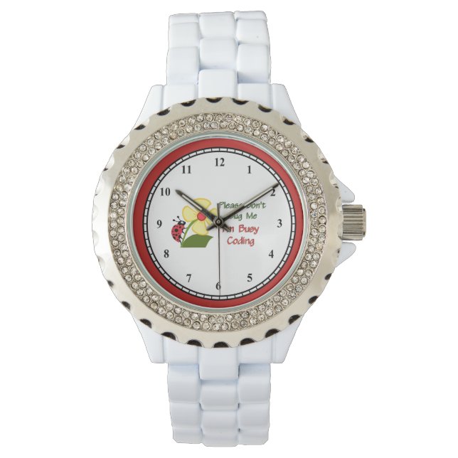 Medical Coder Ladybug Watch (Front)