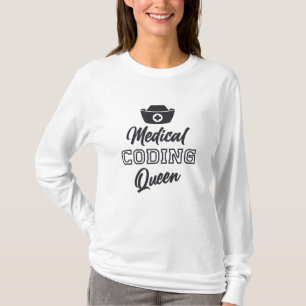 Medical Coder Queen Coding ICD Programmer Gift T-Shirt