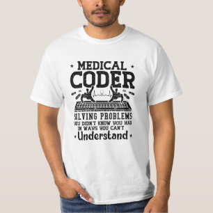 Medical Coder Solving Problems Coding Assistant T-Shirt