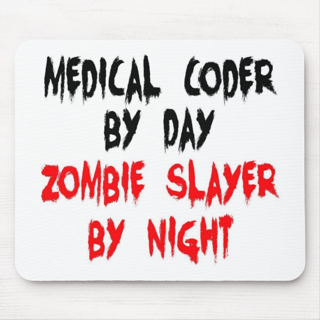 Medical Coder Zombie Slayer Mouse Pad (Front)