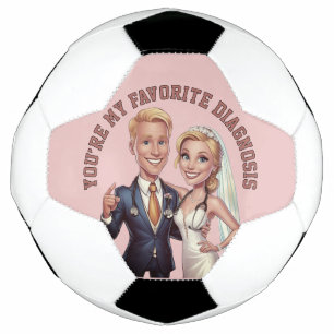 Medical Colleague Love Cartoon MD LOVE  Soccer Ball