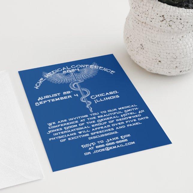 Medical Conference Vintage-Style Invitation (Creator Uploaded)