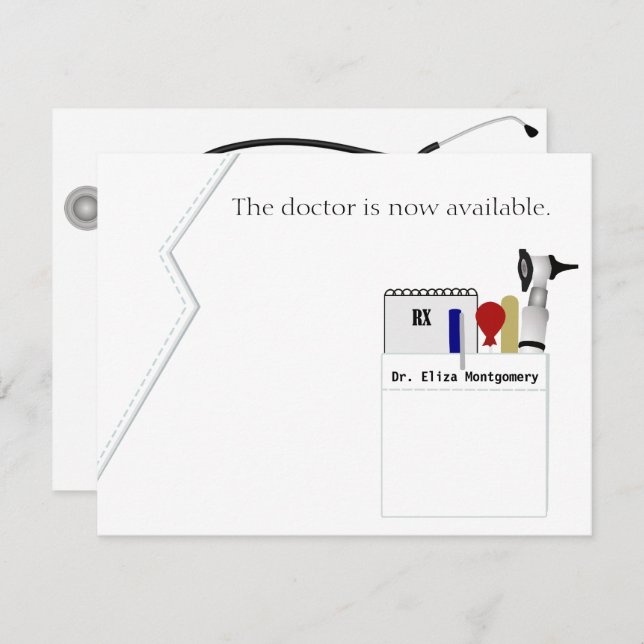 Medical Degree Graduation Party Invitation (Front/Back)