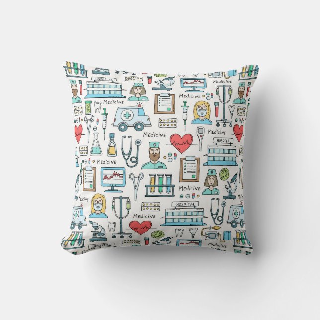 Medical Design Pattern Cushion (Front)