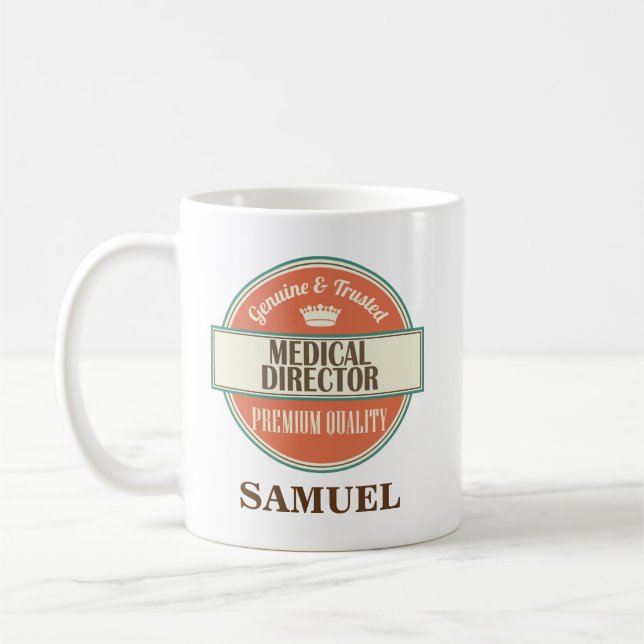 Medical Director Personalised Office Mug Gift (Left)