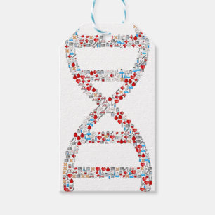 Medical DNA Helix Gift Tags
