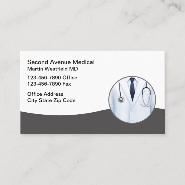 Medical Doctor And Insurance Business Cards (Front)