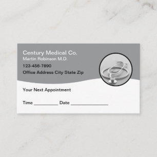 Medical Doctor Appointment Office Business Cards