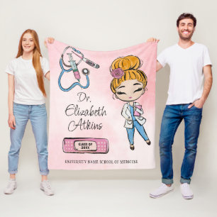 Medical Doctor Graduation Fleece Blanket