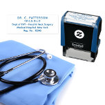 Medical Doctor Health Professional Personalised Self-inking Stamp<br><div class="desc">Medical Doctor Health Professional Simple Modern Script Personalised Name Self Inking Rubber Stamp features your name,  professional title,  department,  practice location and additional information. Perfect for doctors and other business professionals. Designed by ©Evco Studio www.zazzle.com/store/evcostudio</div>