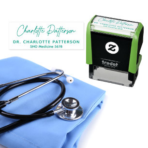 Medical Doctor Health Professional Signature Name Self-inking Stamp