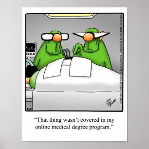 Medical/Doctor Humour Poster Gift