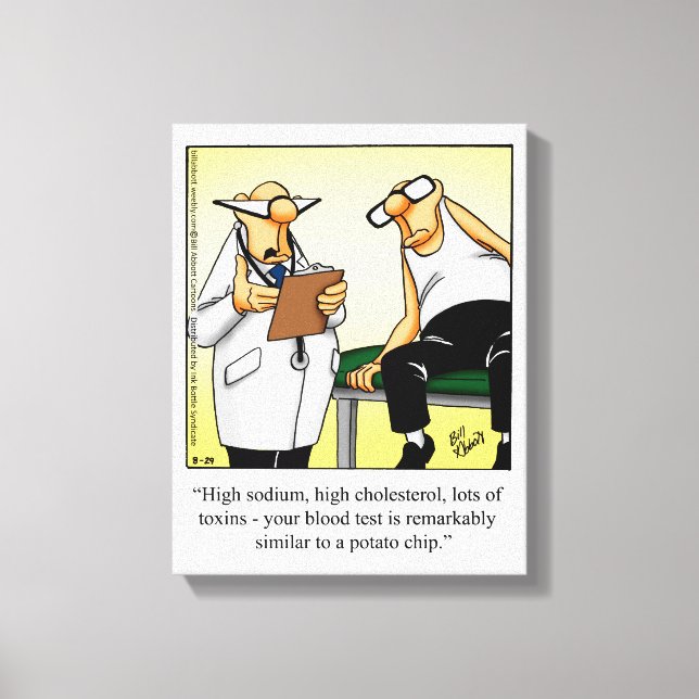 Medical/Doctor Humour Wrapped Canvas Gift (Front)