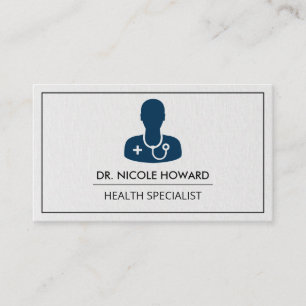 Medical Doctor Logo Physician Business Card