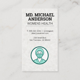 Medical Doctor Logo Prenatal Care Business Card