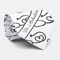 Medical Doctor Name Stethoscope Pattern Physician