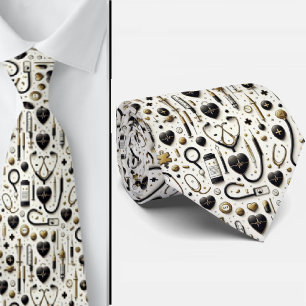 Medical Doctor Neck Tie   Health Professional Tie