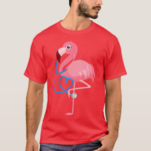 Medical Doctor Nurse Paediatrics Flamingo T-Shirt