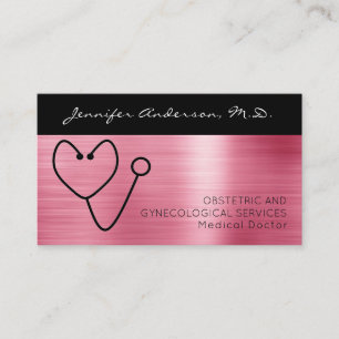 Medical Doctor Ob/Gyn Gynaecologist Obstetrician Business Card