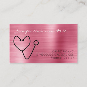 Medical Doctor Ob/Gyn Gynaecologist Obstetrician Business Card