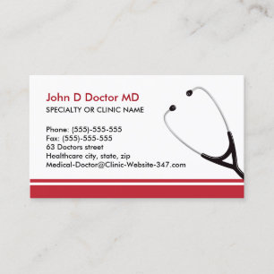 Medical doctor or healthcare business cards