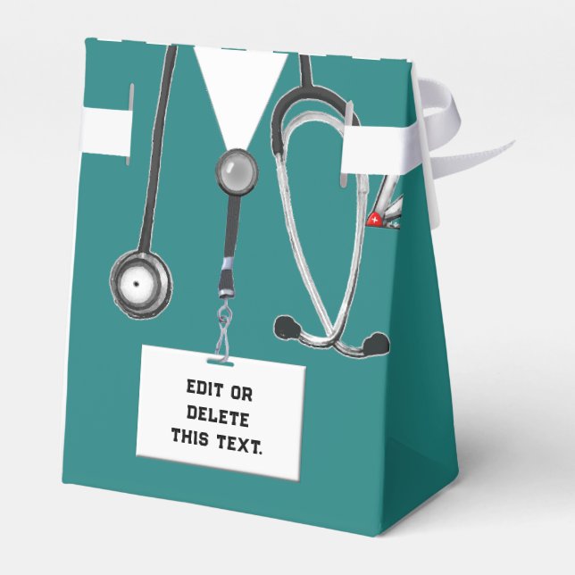Medical Doctor or Nurse Favour Box (Back Side)