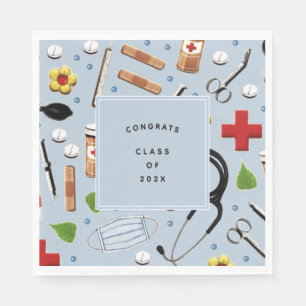 Medical Doctor or Nurse Graduation Napkin