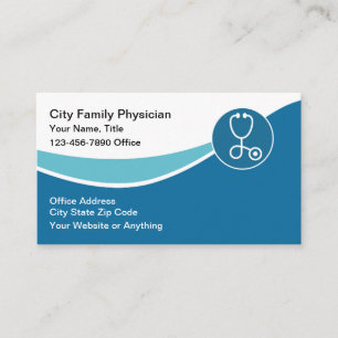 Medical Doctor Physician Modern Business Card