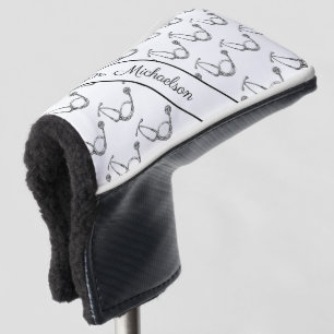 Medical Doctor Physician Name Stethoscope Pattern Golf Head Cover