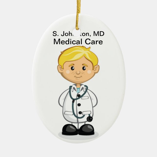 Medical - Doctor - SRF Ceramic Tree Decoration (Front)