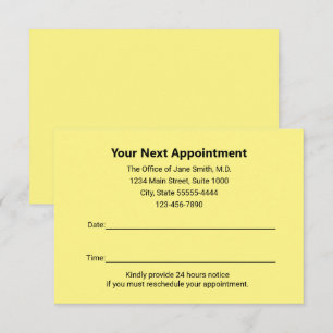 Medical Doctor Your Next Appointment Reminder Card