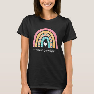 Medical Dosimetrist Cute Rainbow Radiation Oncolog T-Shirt