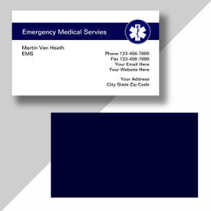 Medical Emergency Business Cards