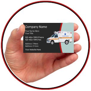 Medical Emergency EMS Business Cards