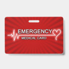 Medical Emergency ID Card