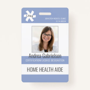 Medical Employee HOME HEALTH AIDE or Other Blue ID Badge