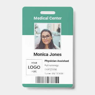 Medical Employee Photo QR Code Badge ID Badge