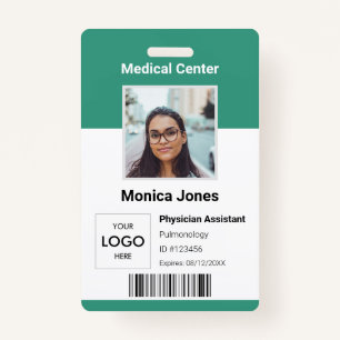 Medical Employee Photo QR Code Badge ID Badge