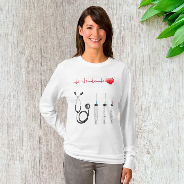 Medical Equipment Heartbeat Healthcare T-Shirt (Creator Uploaded)