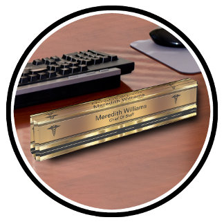 Medical Executive Staff Nameplate